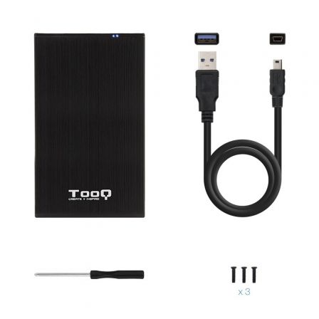 Tooq TQE-2522B Caja Externa para HDD/SSD 2.5 pulg. Negro Tooq TQE-2522B Caja Externa para HDD/SSD 2.5 pulg. Negro